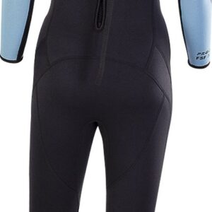 Dames wetsuit 3mm zwart/blauw M