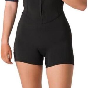 Dames wetsuit - Korte wetsuit - Watersport plezier - Ademende naden - 2/2mm dikte - Zwart