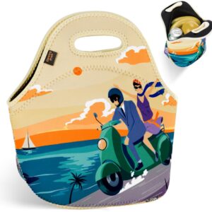 Desing Wish Lunchbox Tas Neoprene Lunchtas Lunchtas Geïsoleerde Thermobox Koeltas Opvouwbare Thermotas Picknicktas Geïsoleerde Lunchtas voor Kinderen Mannen Vrouwen Eten School Werk Picknick