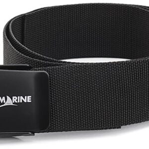 Divemarine 50 Mm Webbing Black Painted Stainless Steel Square Buckle Riem Zwart