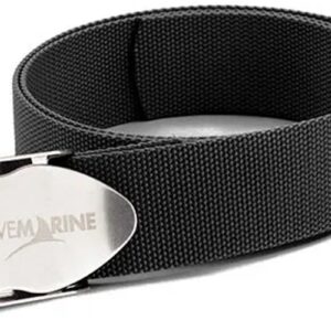 Divemarine 50 Mm Webbing Stainless Steel Buckle Riem Zwart