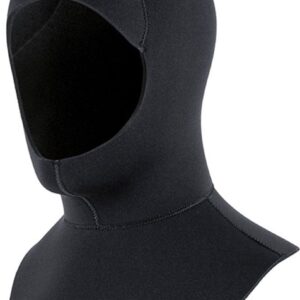 Duikmuts van 5 mm neopreen, wetsuitcapuchon, zwemmuts, warm wetsuit. Maat: Geschikt voor een hoofdomtrek van 53-58 cm (M).