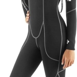 Duikpak Dames - Wetsuit Lange Mouw - Watersport Bescherming - 3mm Super Elastisch Neopreen - 3 Millimeter - Zwart