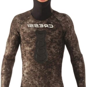 Duikpak Heren - Wetsuit Neopreen - Apneu Duiken - High Stretch - 5 mm - Donker Camouflage