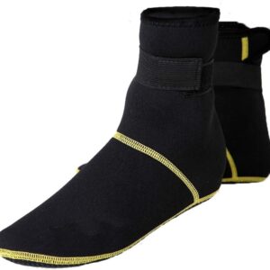 Duiksokken 3mm, Antislip Wetsuit Sokken, Waterdichte Koude Watersokken, Thermische Neopreen Water Sokken met Bandjes voor Snorkelen, Vinnen, Regenlaarzen en Surfen