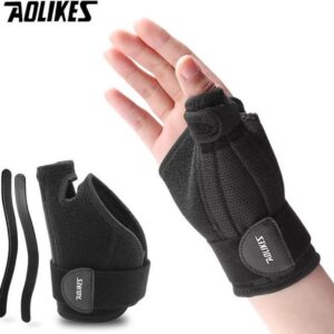 Duimbrace Rechts - flexibele spalk stabilisator met tegenkracht ondersteuning - voor elk duimformaat - LET OP: valt groot - Maat L of XL - Grote handen formaat