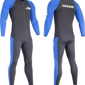 Eendelig Wetsuit voor Heren - Neopreen Zwart/Blauw 2mm XXXL