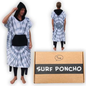 Extra Dikke Katoenen Surf Poncho - Omslagdoek voor Wetsuit Wisselen - Zonder Mouwen