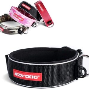 Extra brede hondenhalsband voor optimale comfort en veiligheid | Reflecterende neopreen halsband voor kleine, middelgrote en grote honden