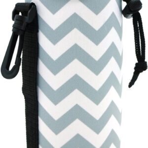 Geïsoleerde Fleshoes - Drinkfleskoeler - Sport en Reizen - Neopreen Isolatie - S - Grijs