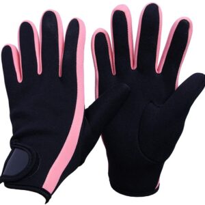 Golden crown - Thermische Duiken Handschoenen - Neopreen Wetsuit Handschoenen - Warmte en Comfort - Zwart en Roze - Ideaal voor Duikers - Voor Vrouwen