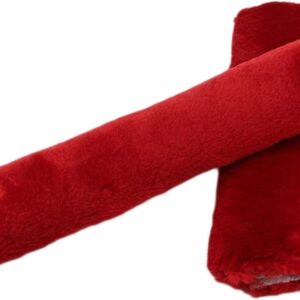 Gordelkussen 2 Stuks Veiligheidsgordelhoezen Zacht Fluwelen Schouderstuk Volwassenen Jeugd Kinderen SUV Vliegtuig Carmera Rugzakbanden Zacht stof gordelkussen(Red)