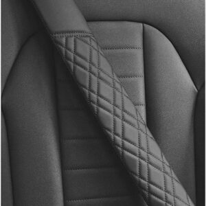 Gordelkussen Auto - Schouderbeschermer Gordel - Comfortabel Rijden - Waterdichte Stof - 39 cm Lengte - Zwart