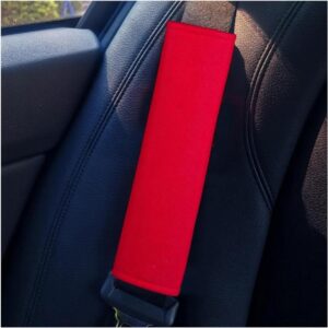 Gordelkussen - Schouderbeschermer Veiligheidsgordel - Comfortabel Rijden - Waterdichte Stof - 400 g - Rood