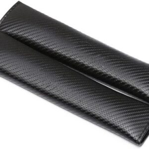 Gordelkussen Set - Autogordelhoezen - Comfortabel Rijden - Waterdichte Stof - 24 cm - Carbon