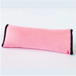 Gordelkussen Universeel - Autogordelhoes - Comfortabel Reizen - Zacht Pluche Oppervlak - 30x12 cm - Roze