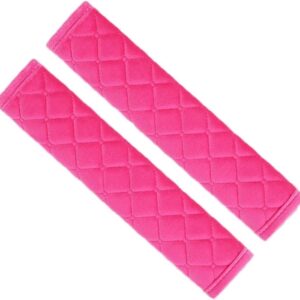 Gordelkussens Auto - Veiligheidsgordelhoezen - Comfortabel Rijden - Waterdichte Stof - 2 Stuks - Roze