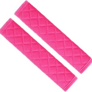 Gordelkussens Autogordel - Veiligheidsgordelhoezen Beschermers - Comfortabel Rijden - Zachte Demping - 2 stuks - Roze