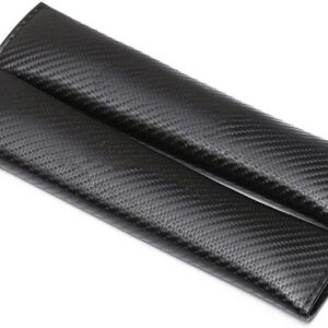 Gordelkussens - Veiligheidsgordelhoezen - Comfortabel Rijden - Zachte Demping - 24 cm Lengte - Carbon