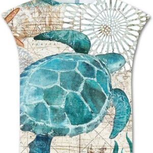 Grote Strandponcho met Capuchon - Sneldrogende Badhanddoek voor Kinderen en Volwassenen | Zeedieren