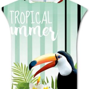 Grote Strandponcho met Capuchon voor Volwassenen - Sneldrogende Badhanddoek voor Surfen en Zwemmen