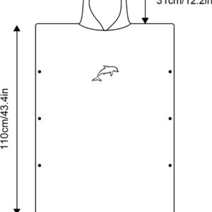 Handdoekponcho, 110 x 80 cm, microvezel, surfponcho, sneldrogend, badponcho, lange omkleedhulp met capuchon voor heren en dames, ideale poncho-handdoek voor strand, branding, surfen, sauna, roze