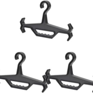 Hanger Set - Organizer Hangers - Uitrusting Opslag - Extreem Sterk Ontwerp - 3 Stuks - Zwart