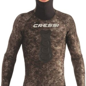 Heren Apnoe Duikpak 5 mm Neopreen High Stretch Jacket met Camouflage