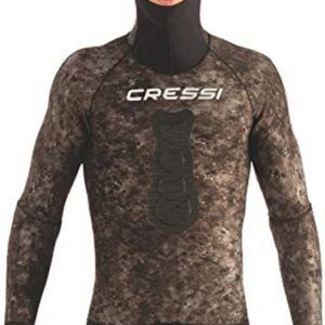 Heren Apnoe Duikpak 5 mm Neopreen High Stretch Jacket met Camouflage
