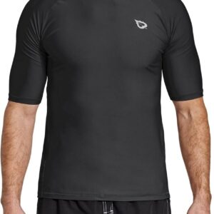 Heren Rash Guard Sneldrogend BJJ Zwemshirt UPF 50+ UV Zonbescherming
