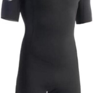 Heren Shorty Wetsuit - Korte Pak - Watersport Bescherming - Flatlock Naden - 2 mm - Zwart