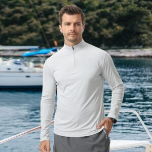 Heren UV-shirt lange mouwen met 1/4 rits - Sneldrogend Rashguard