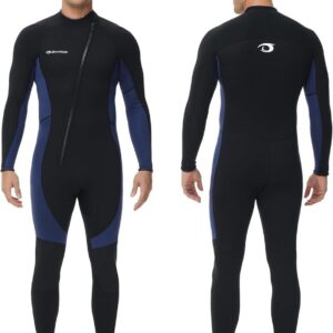 Heren Wetsuit 3/2mm Neopreen Volledig Duikpak met Voorrits - Thermisch voor Surfen en Snorkelen