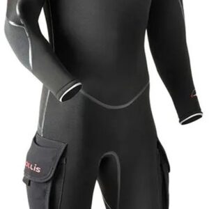 Hollis Neotek 4/3 Half Droogpak Zwart ML Man,Vrouw