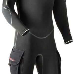 Hollis Neotek 4/3 Half Droogpak Zwart XL Short Man,Vrouw