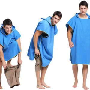 Hooded Badjas Poncho voor Volwassenen | Extra Groot & Dik | Sneldrogend | Geschikt voor Surf & Strand | Wetsuit Omkleden | Unisex | Kies Kleur