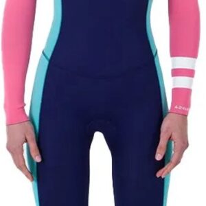 Hurley Advant 3/2 Mm Dames Wetsuit Van Neopreen Met Lange Mouwen En Rits Op De Borst Blauw 10 Vrouw