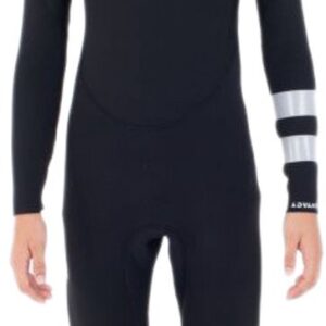 Hurley Advant 3/2 Mm Junior Wetsuit Met Lange Mouwen En Borst Rits Zwart 14-15 Years Jongens,Meisjes