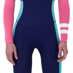Hurley Advant 4/3 Mm Dames Wetsuit Van Neopreen Met Lange Mouwen En Rits Op De Borst Blauw 4 Vrouw