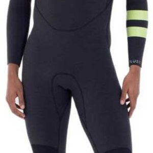 Hurley Plus 4/3 Mm Fs Lange Mouwen Neopreen Wetsuit Met Borst Rits Zwart MT Man