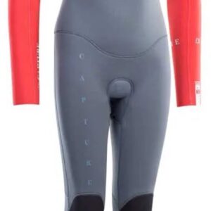 Ion Capture 5/4 Mm Junior Wetsuit Met Lange Mouwen En Borst Rits Grijs 12 Years Kinderen