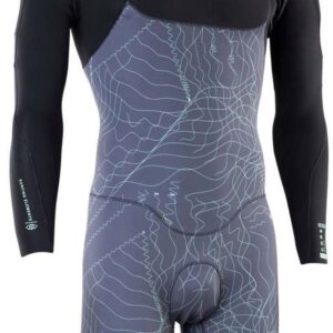 Ion Seek Core 3/2 Shorty Met Rits Aan De Voorkant Grijs S Man