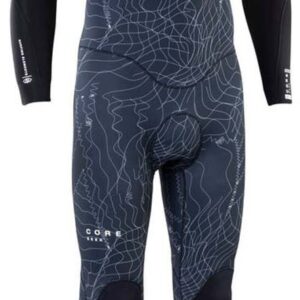 Ion Seek Core 4/3 Wetsuit Met Lange Mouwen En Ritssluiting Aan De Voorkant Grijs M Man