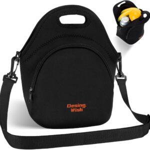 Isolerende Lunchtas Neopreen - Thermotas voor Warm & Koud Eten - Inclusief Schouderband