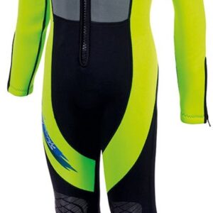 Ist Dolphin Tech Puriguard Kid 3 Mm Freediving Wetsuit Geel,Zwart XS Man,Vrouw