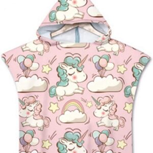 Kinder Badjas Poncho Handdoek voor Strand en Zwembad