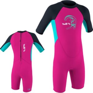 Kinder Shorty Wetsuit - Neopreen Pakje - Watersport Bescherming - Flexibel Neopreen Materiaal - 2 mm Dikte - Roze