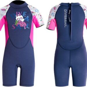 Kinder Wetsuit Kort Neopreen Duikpak Zwemkleding Thermisch