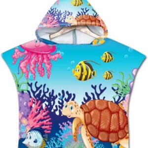Kinderen Strand poncho Handdoek met Capuchon voor Jongens en Meisjes