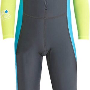 Kinderen Wetsuit - Zwemkostuum - Watersport - UV Bescherming UPF 50+ - Volledige Lengte - Grijs